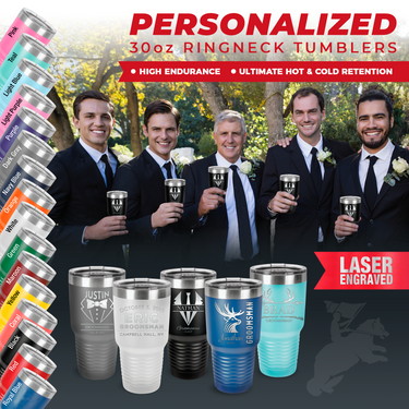 Personalized Groomsmen Tumbler - Custom Engraved Gift for Best Man and Groomsman